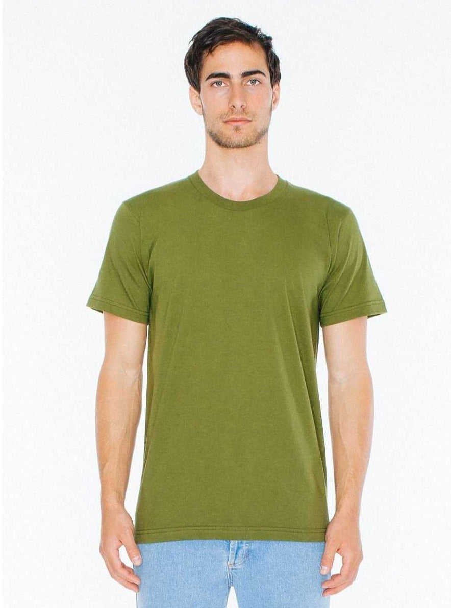 American Apparel 2001W Fine Jersey T-Shirt - Olive - HIT a Double