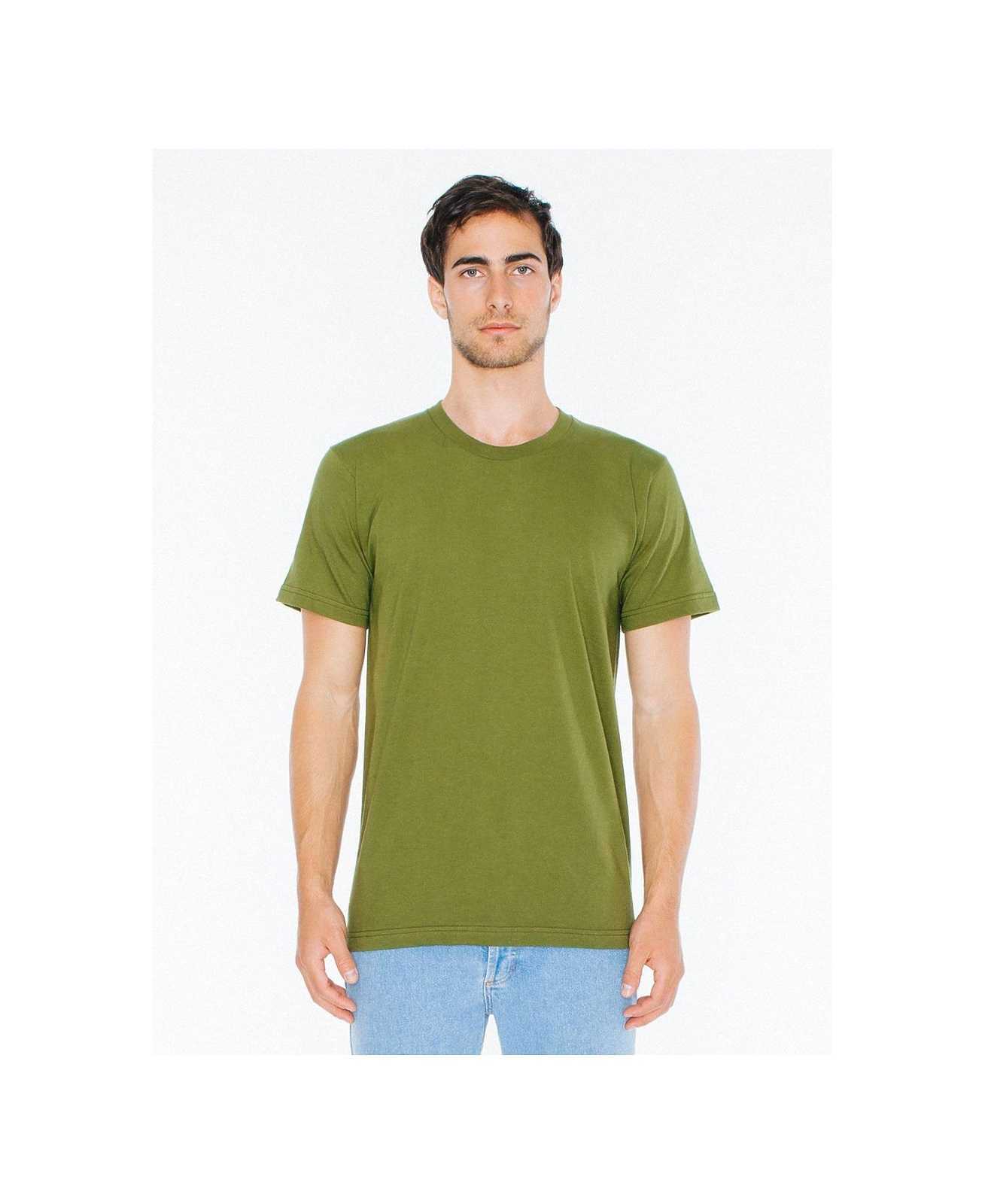 American Apparel 2001W Fine Jersey T-Shirt - Olive - HIT a Double