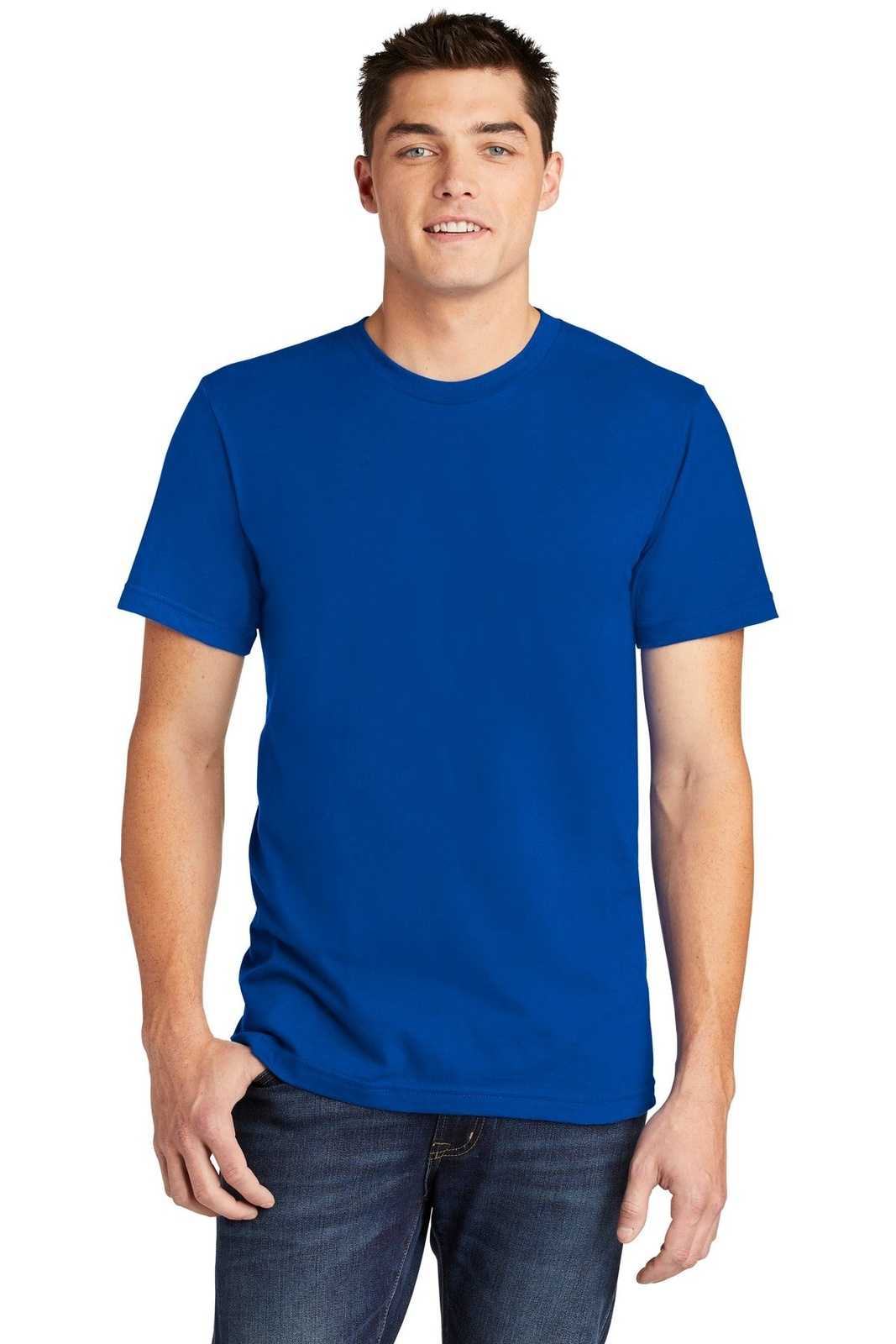 American Apparel 2001W Fine Jersey T-Shirt - Royal Blue - HIT a Double