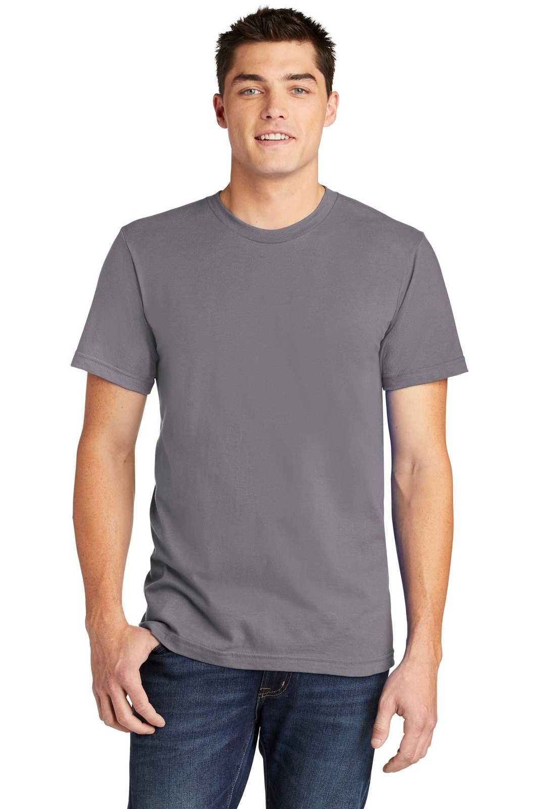 American Apparel 2001W Fine Jersey T-Shirt - Slate - HIT a Double