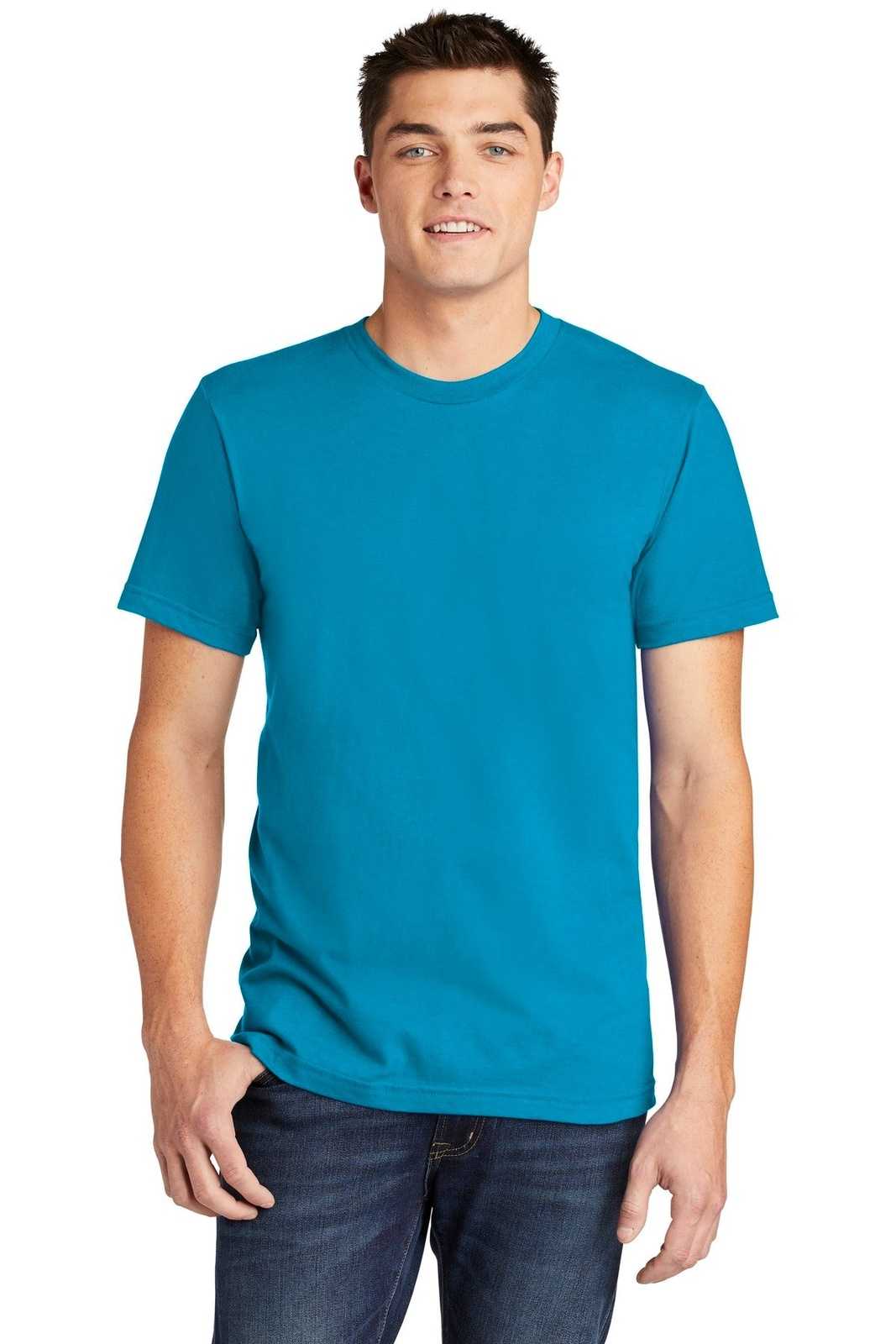 American Apparel 2001W Fine Jersey T-Shirt - Teal - HIT a Double