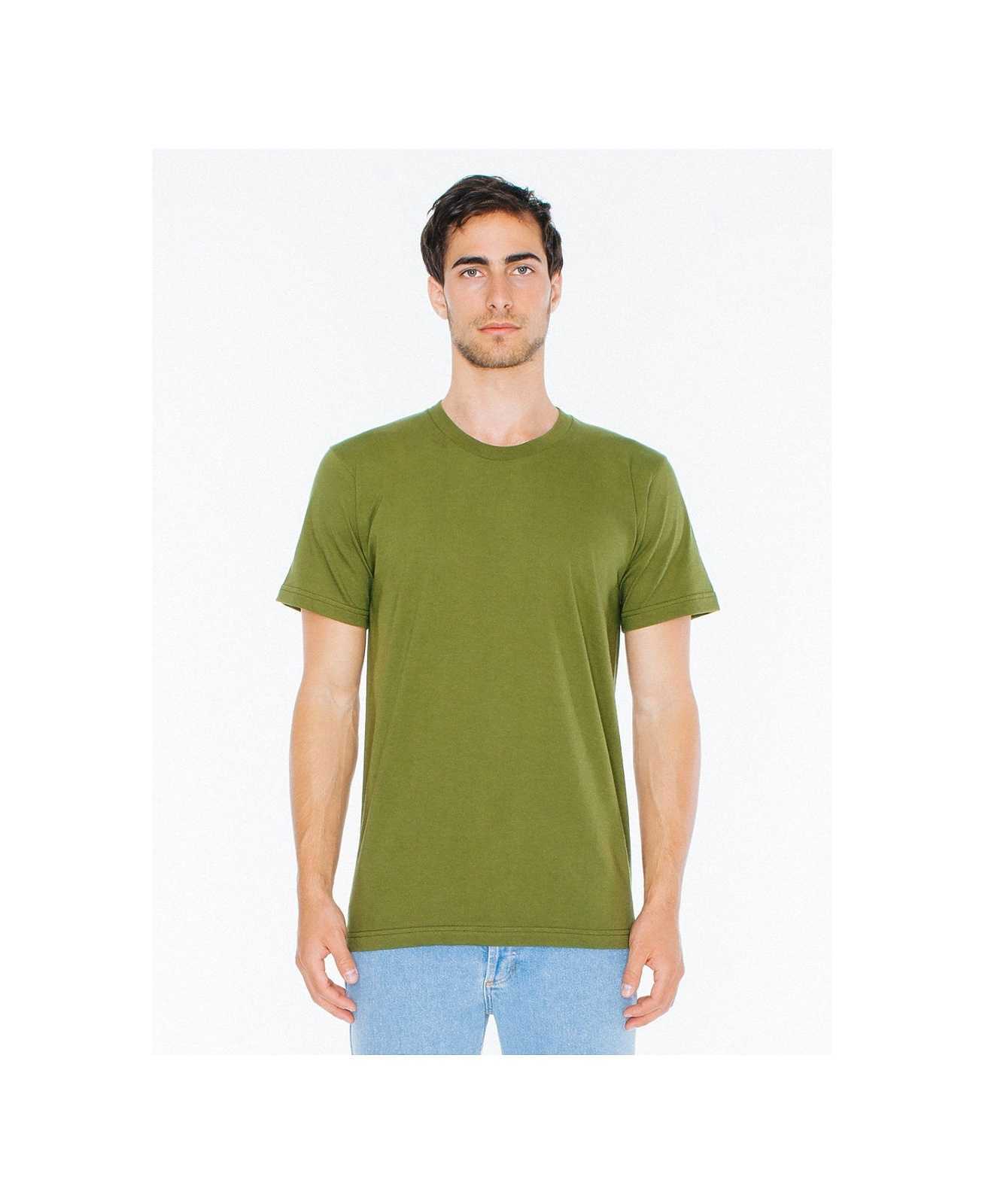 American Apparel 2001 USA Collection Fine Jersey T-Shirt - Olive - HIT a Double