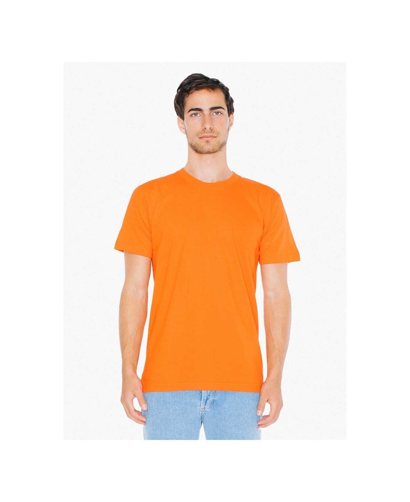 American Apparel 2001 USA Collection Fine Jersey T-Shirt - Orange - HIT a Double