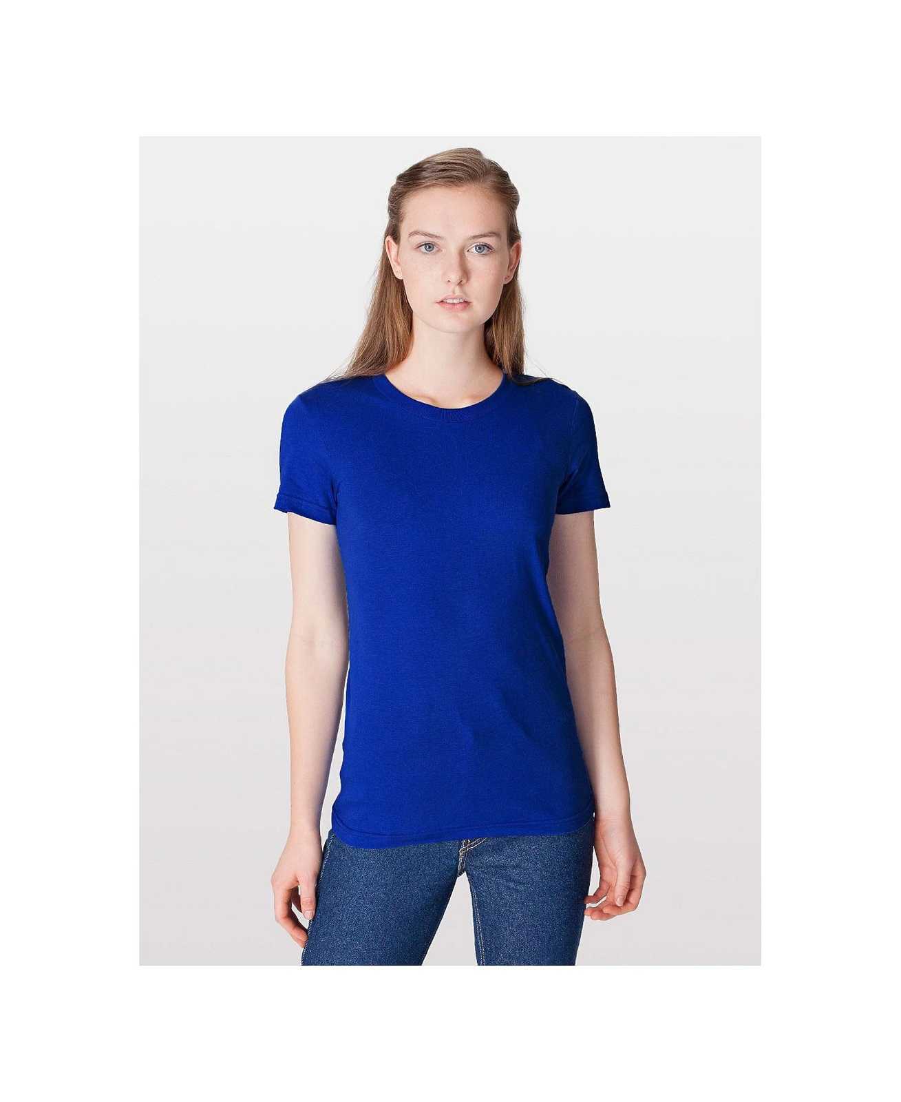 American Apparel 2102W Women's Fine Jersey T-Shirt - Lapis - HIT a Double