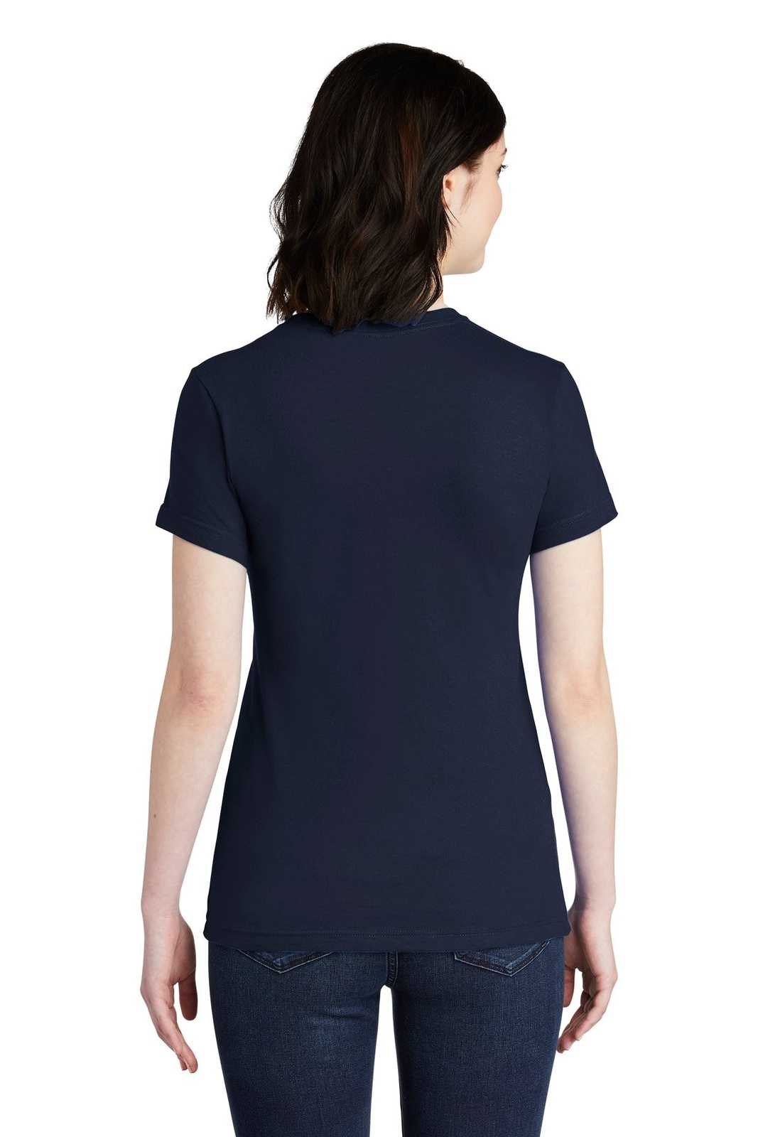 American Apparel 2102W Women's Fine Jersey T-Shirt - Navy - HIT a Double