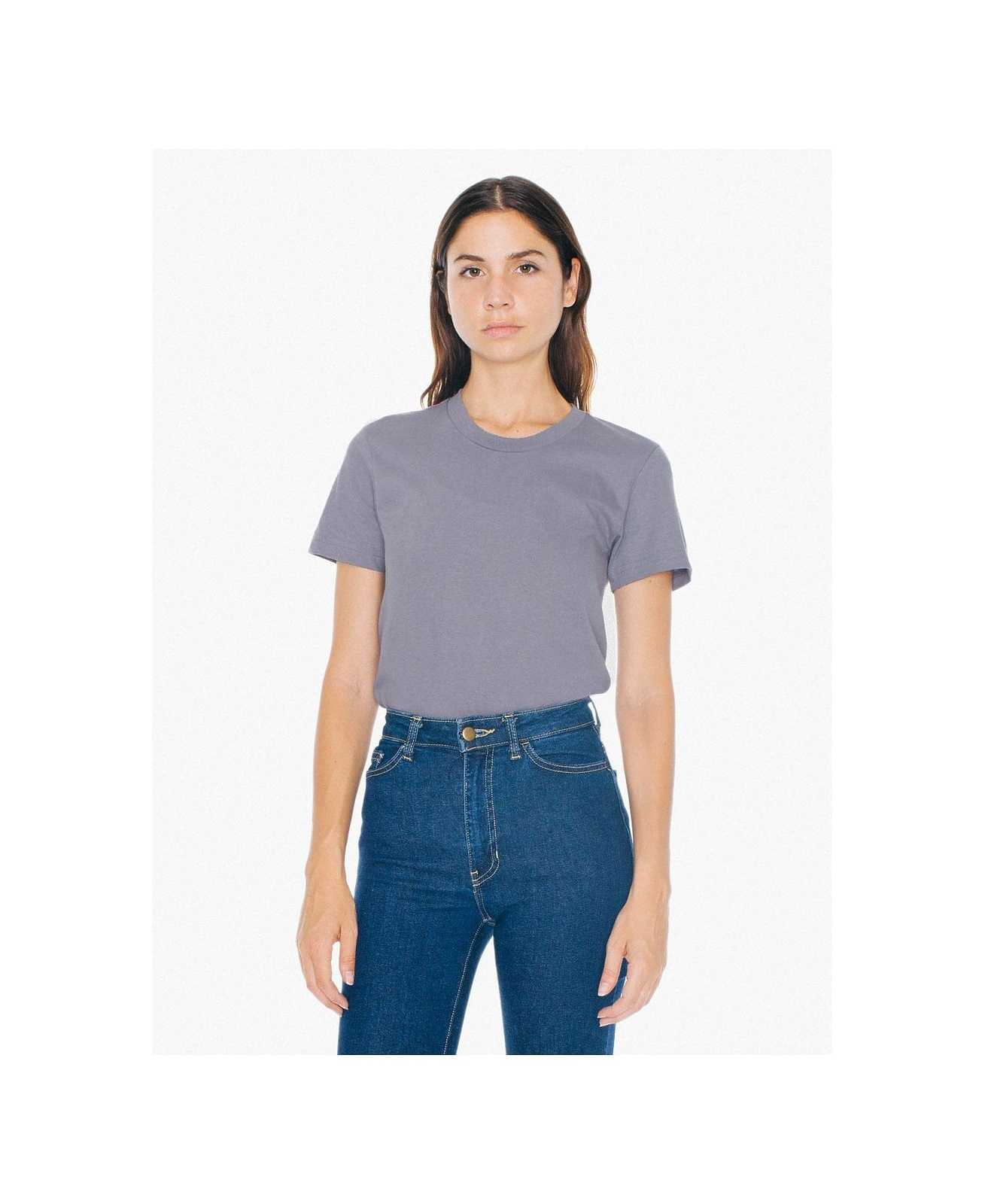 American Apparel 2102W Women's Fine Jersey T-Shirt - Slate - HIT a Double