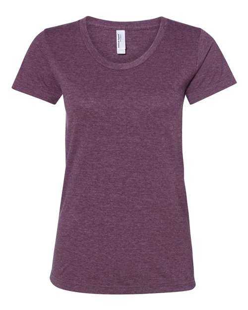 American Apparel BB301W Womens 50 50 Tee - Heather Plum - HIT a Double