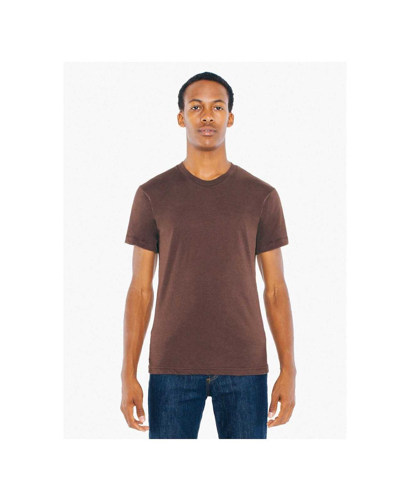 American Apparel BB401W Poly-Cotton T-Shirt - Brown - HIT a Double