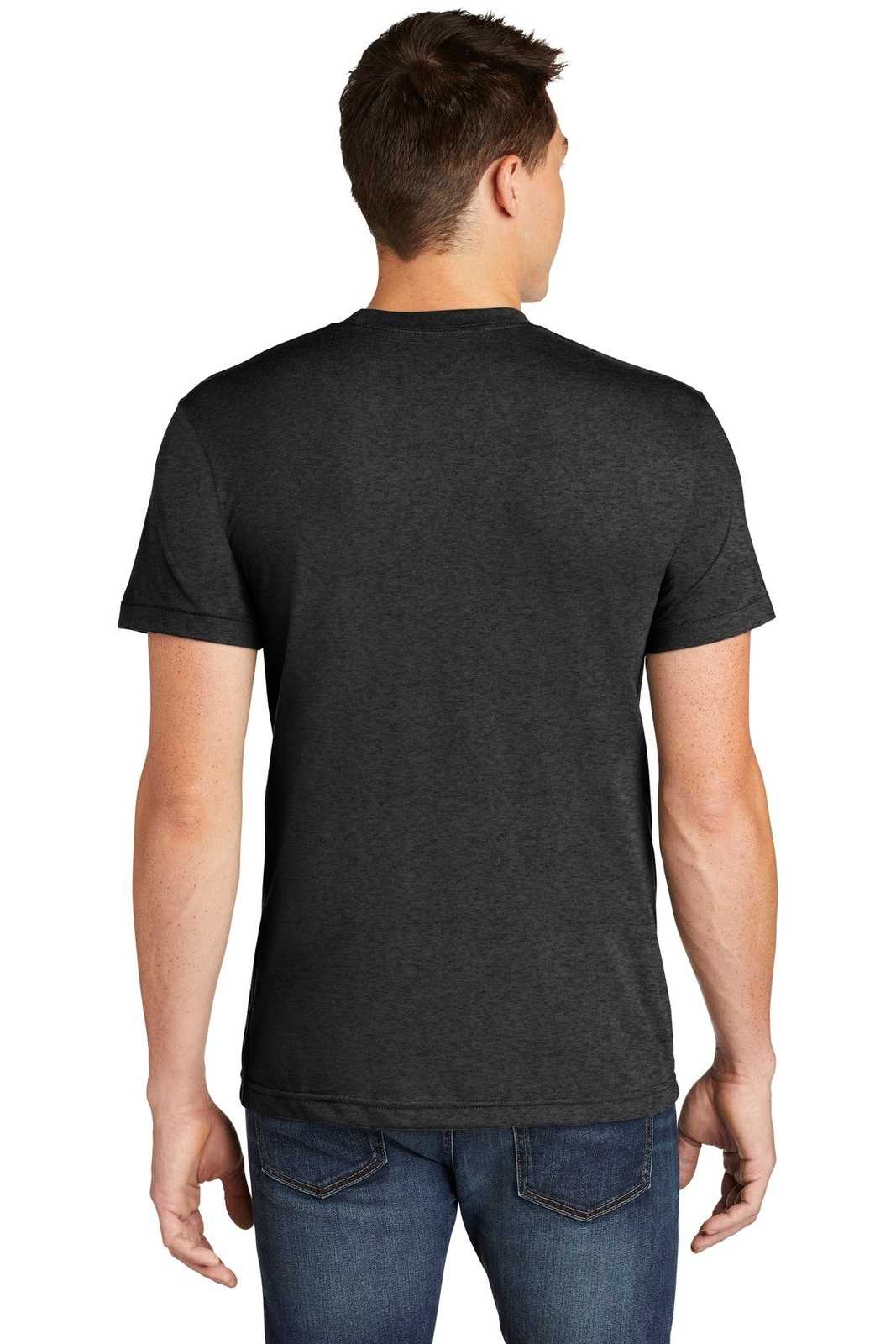 American Apparel BB401W Poly-Cotton T-Shirt - Heather Black - HIT a Double