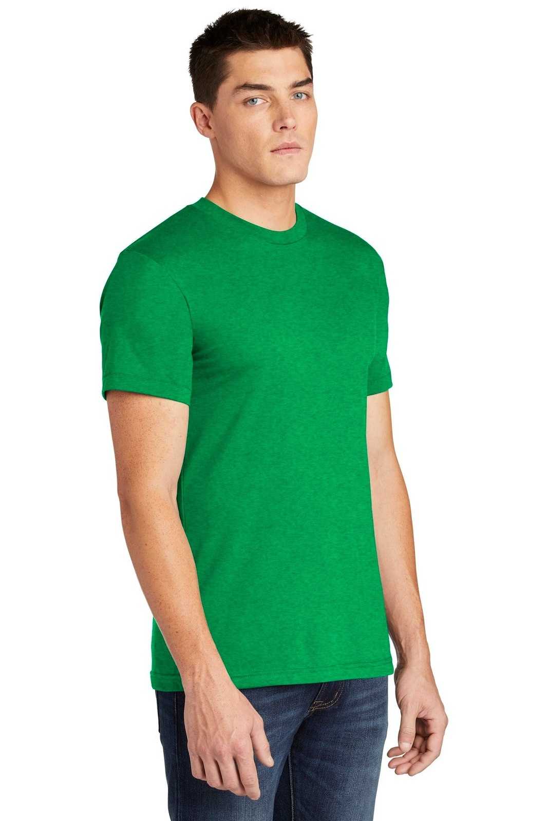 American Apparel BB401W Poly-Cotton T-Shirt - Heather Kelly Green - HIT a Double