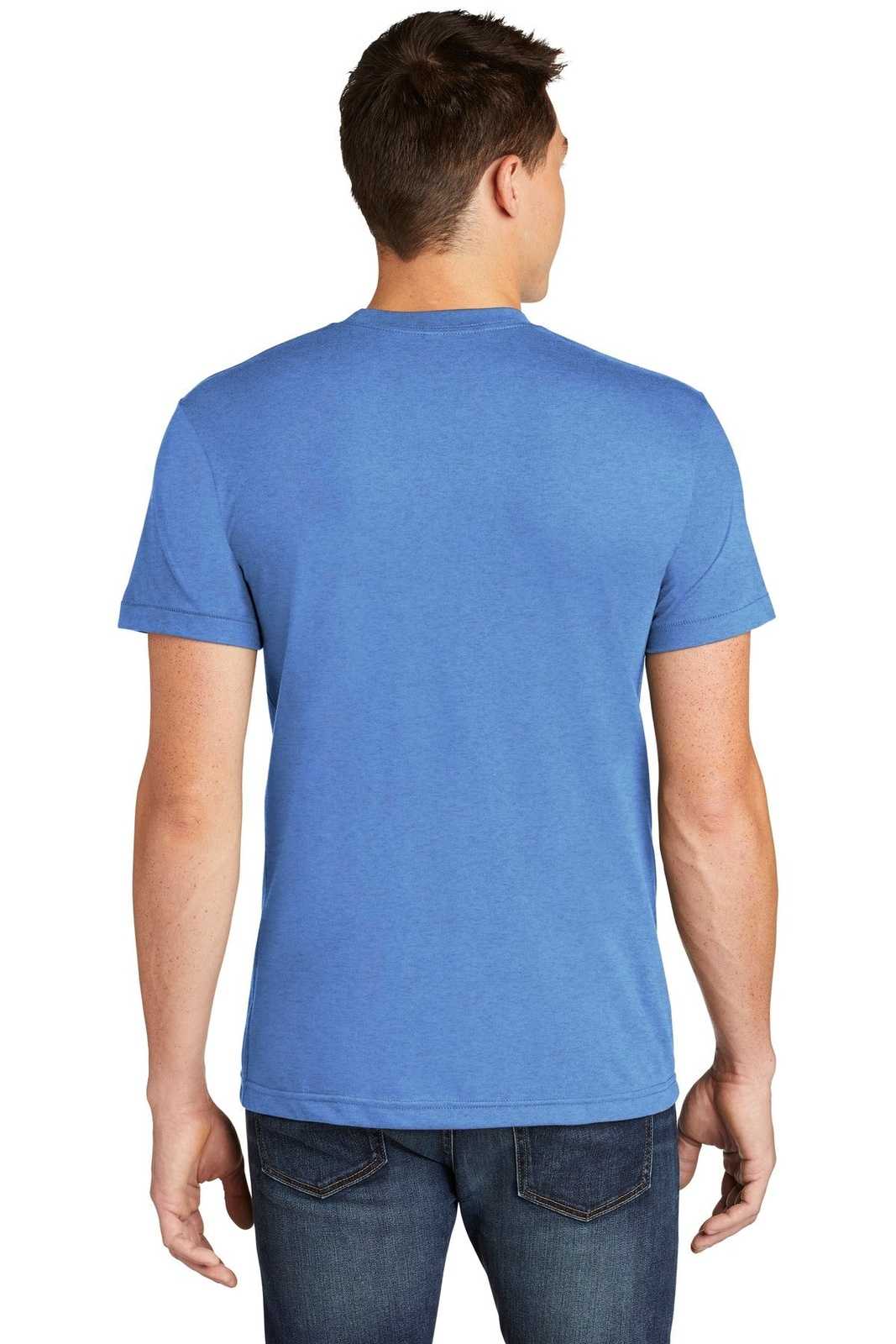 American Apparel BB401W Poly-Cotton T-Shirt - Heather Lake Blue - HIT a Double
