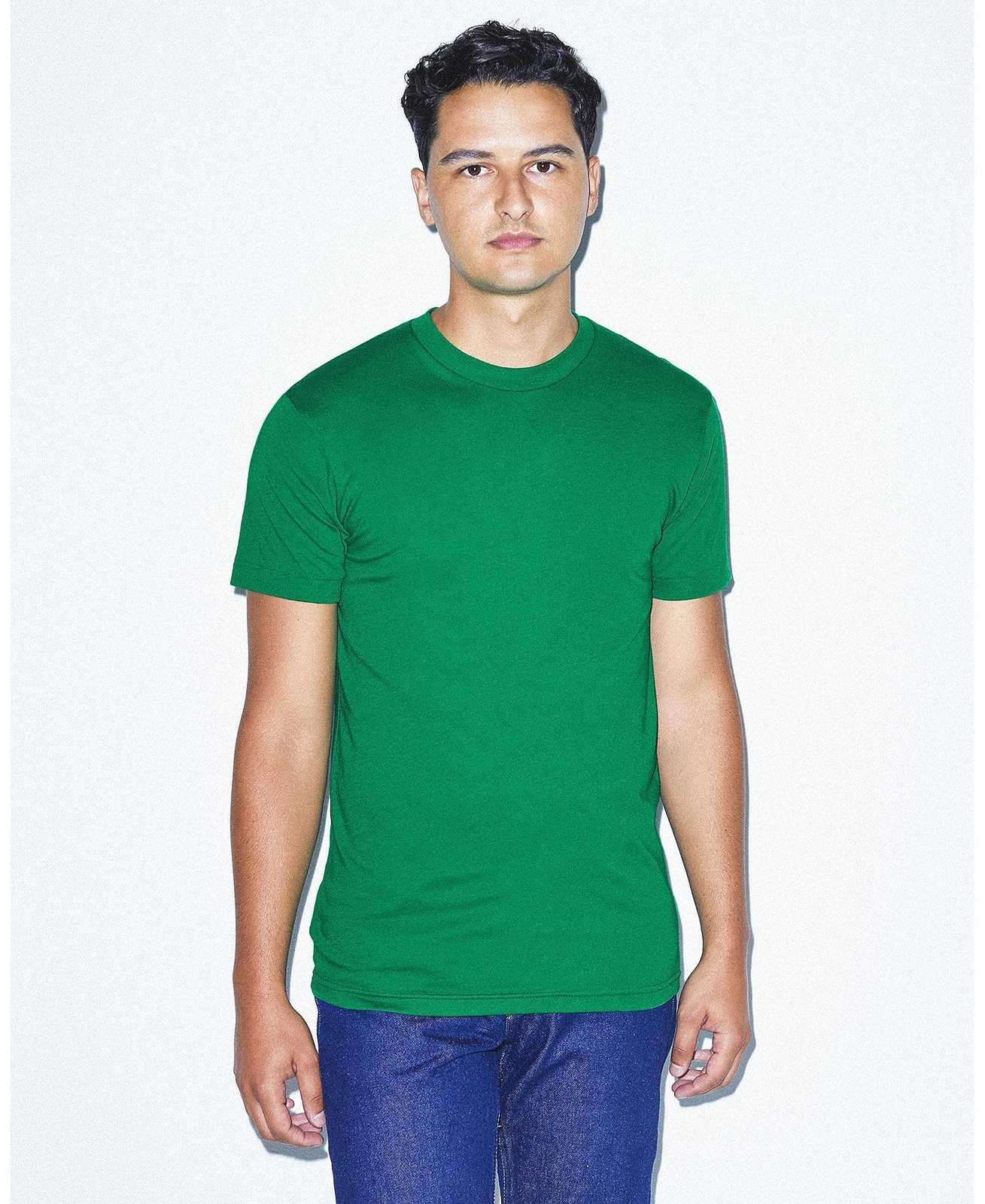 American Apparel BB401W Poly-Cotton T-Shirt - Kelly Green - HIT a Double