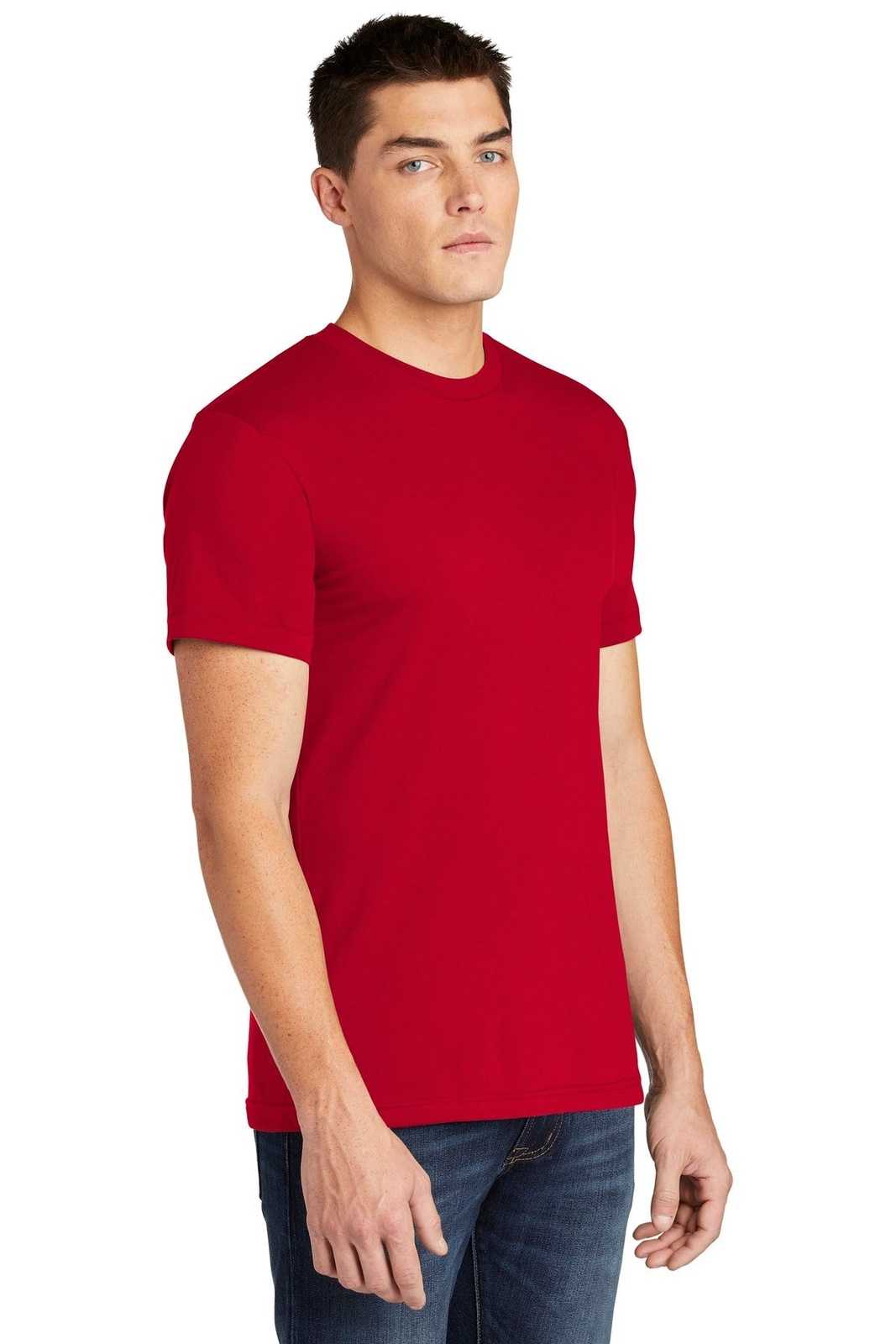 American Apparel BB401W Poly-Cotton T-Shirt - Red - HIT a Double