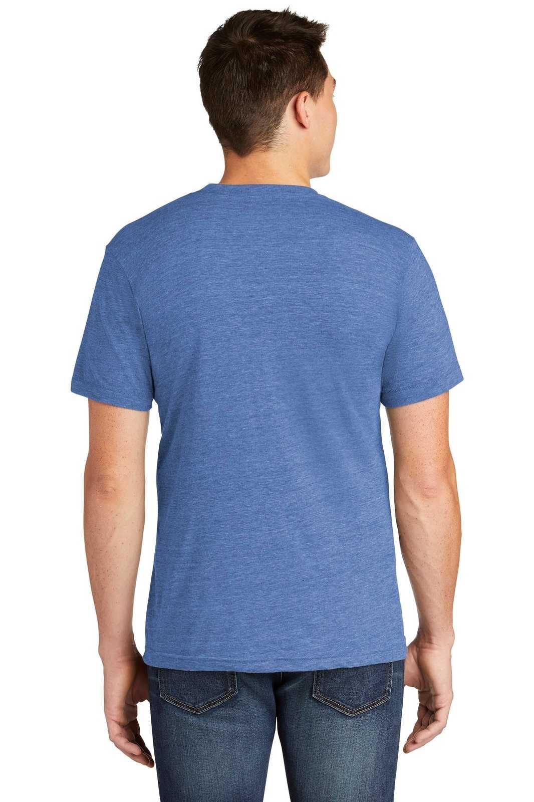 American Apparel TR401W Tri-Blend Short Sleeve Track T-Shirt - Athletic Blue - HIT a Double