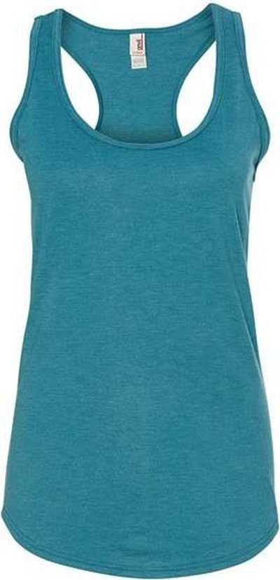 Anvil 6751L Womens Triblend Racerback Tank Top - Heather Galapagos Blue - HIT a Double - 1