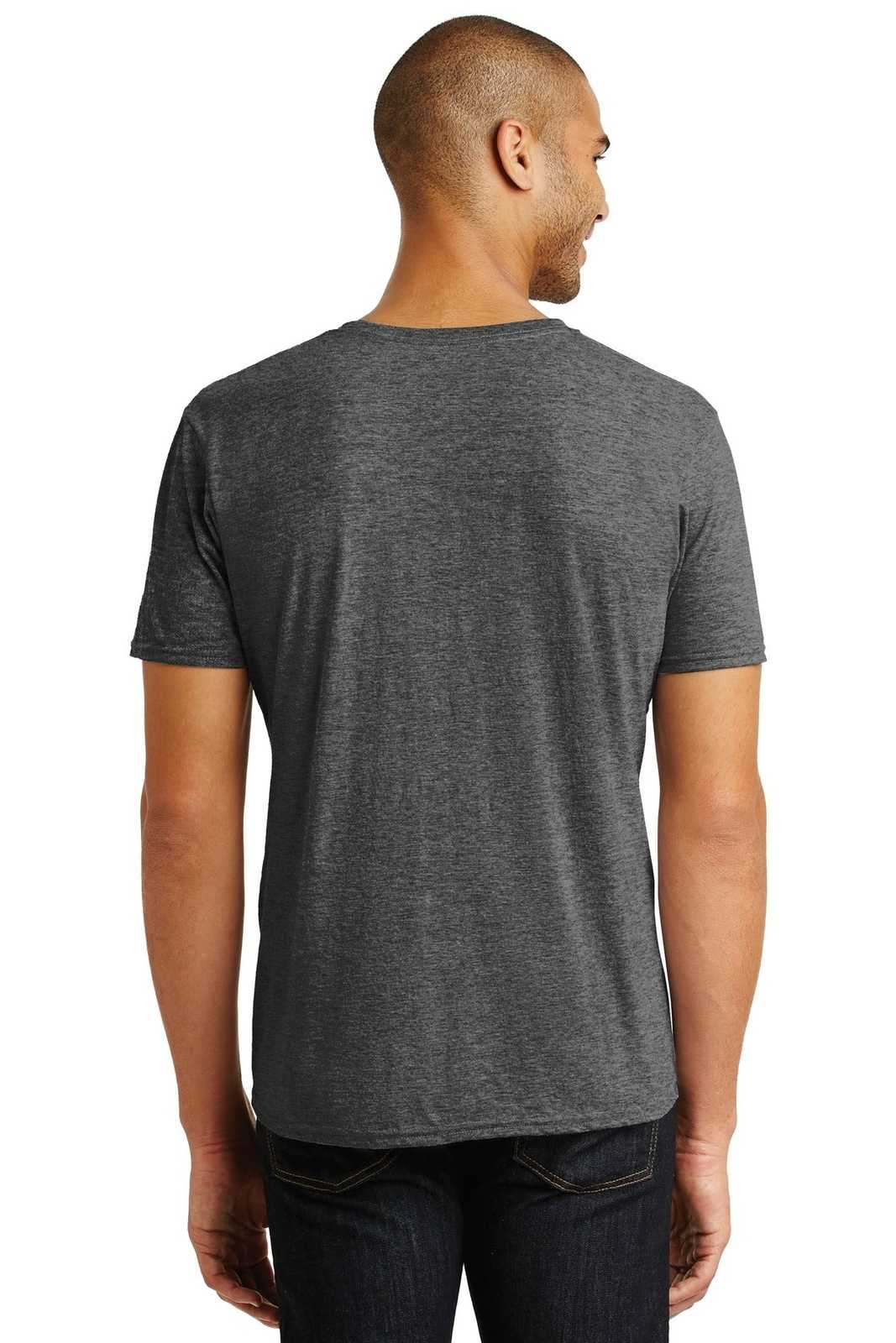 Anvil A6752 Tri-Blend V-Neck Tee - Heather Dark Gray - HIT a Double