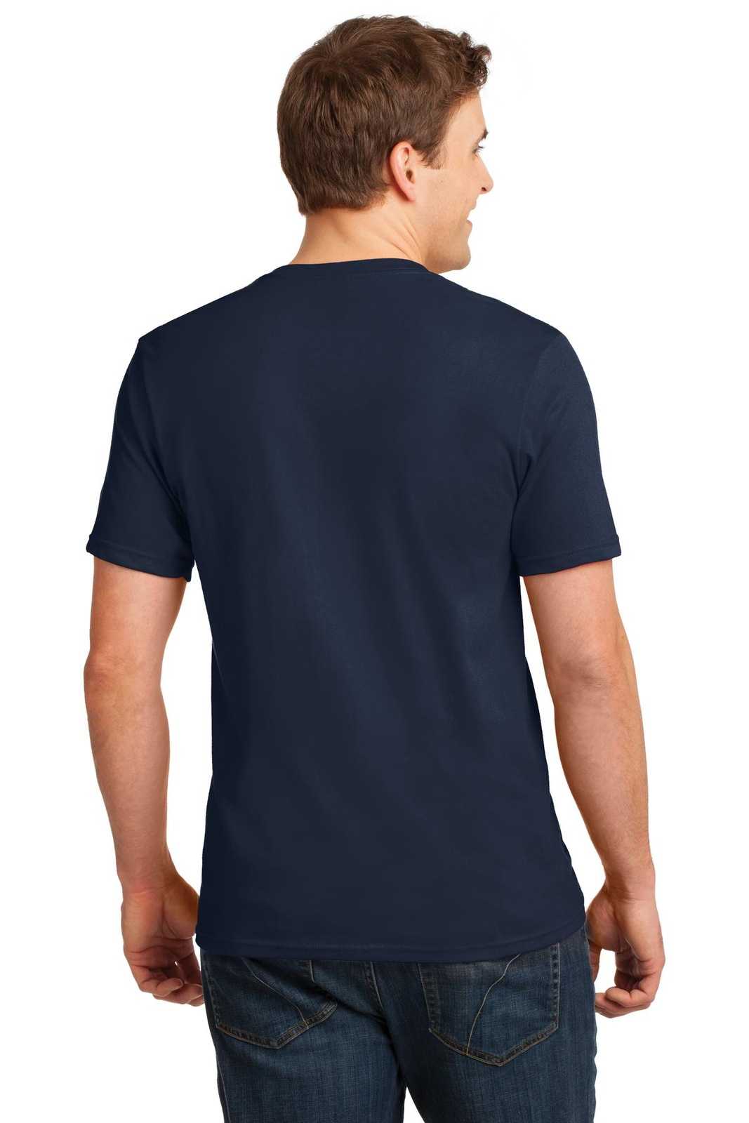 Anvil A982 100% Combed Ring Spun Cotton V-Neck T-Shirt - Navy - HIT a Double