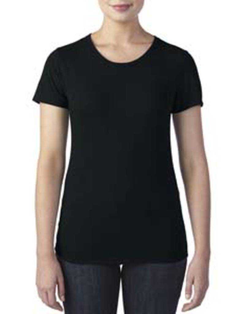 Anvil By Gildan 6750L Softstyle Womens Triblend T-Shirt - Black - HIT a Double