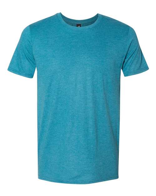 Anvil By Gildan 6750 Softstyle Triblend T-Shirt - Heather Galapagos Blue - HIT a Double