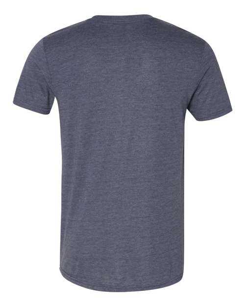 Anvil By Gildan 6750 Softstyle Triblend T-Shirt - Heather Navy - HIT a Double