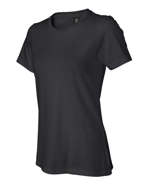 Anvil By Gildan 880 Softstyle Womens Lightweight T-Shirt - Black - HIT a Double