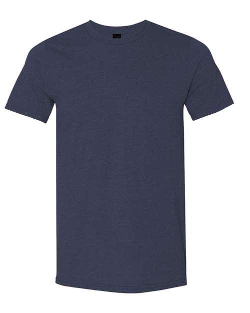 Anvil By Gildan 980 Softstyle Lightweight T-Shirt - Heather Navy - HIT a Double