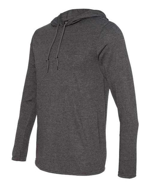 Anvil By Gildan 987 Softstyle Lightweight Hooded Long Sleeve T-Shirt 