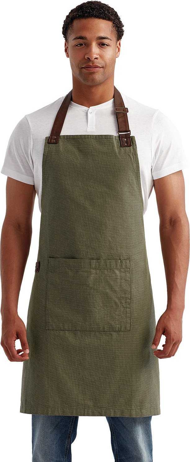 Artisan Collection by Reprime RP144 Unisex Annex Oxford Apron - MOSS - HIT a Double - 2