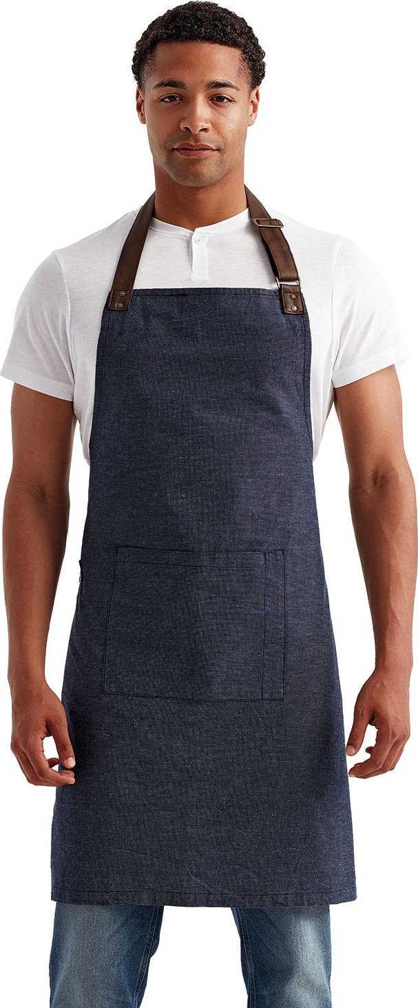Artisan Collection by Reprime RP144 Unisex Annex Oxford Apron - NAVY - HIT a Double - 2