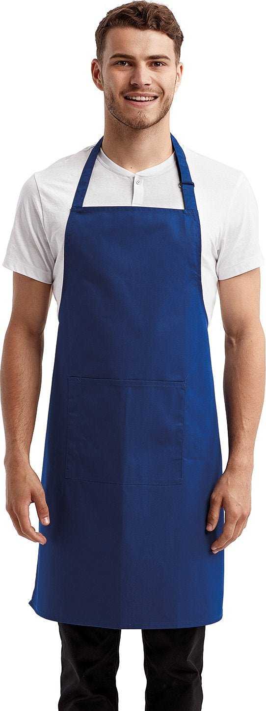 Artisan Collection by Reprime RP154 Unisex &#39;Colours&#39; Sustainable Pocket Bib Apron - ROYAL - HIT a Double - 2