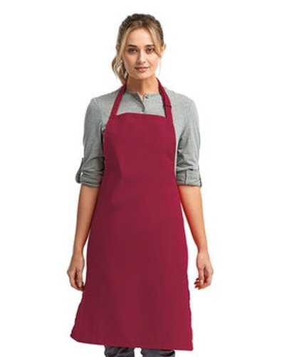 Artisan Collection by Reprime RP150 "Colours" Sustainable Bib Apron - Burgundy - HIT a Double