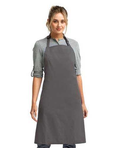 Artisan Collection by Reprime RP150 &quot;Colours&quot; Sustainable Bib Apron - Dark Gray - HIT a Double