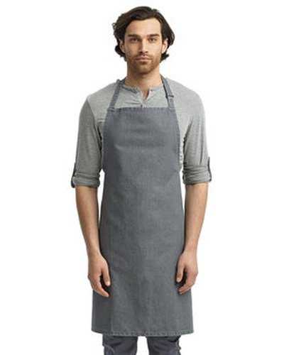 Artisan Collection by Reprime RP150 "Colours" Sustainable Bib Apron - Gray Denim - HIT a Double