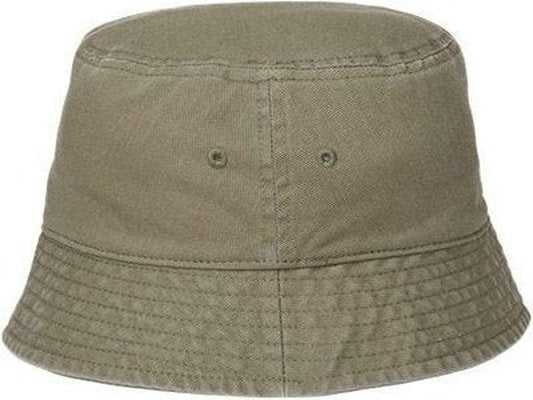 Atlantis Headwear POWELL Sustainable Bucket Hat - Olive" - "HIT a Double