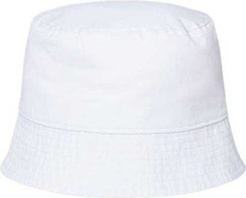Atlantis Headwear POWELL Sustainable Bucket Hat - White&quot; - &quot;HIT a Double