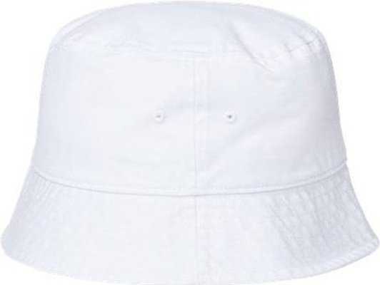 Atlantis Headwear POWELL Sustainable Bucket Hat - White" - "HIT a Double