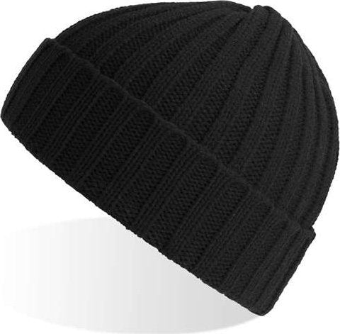 Atlantis Headwear SHOB Shore Sustainable Cable Knit Beanie - Black (Nero) - HIT a Double