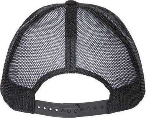 Atlantis Headwear ZION Sustainable Five-Panel Trucker Cap - Black Black" - "HIT a Double
