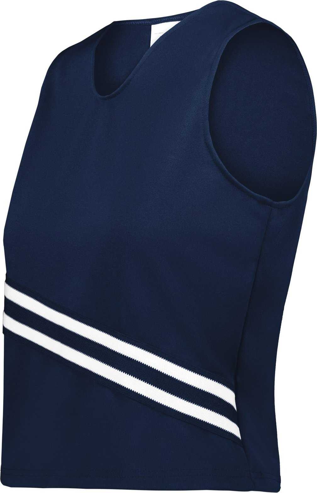 Augusta 6923 Ladies Cheer Squad Shell - Navy Navy White - HIT a Double
