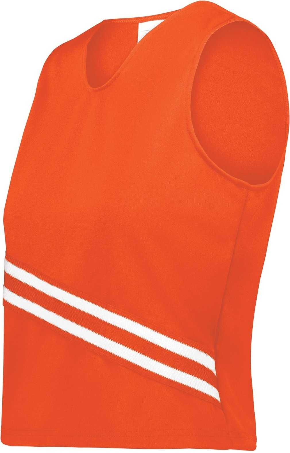 Augusta 6923 Ladies Cheer Squad Shell - Orange Orange White - HIT a Double