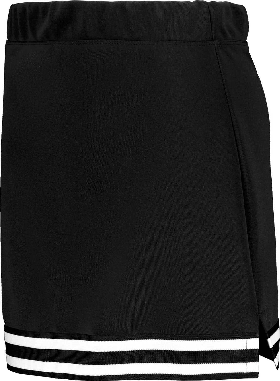 Augusta 6925 Ladies Cheer Squad Skirt - Black Black White - HIT a Double