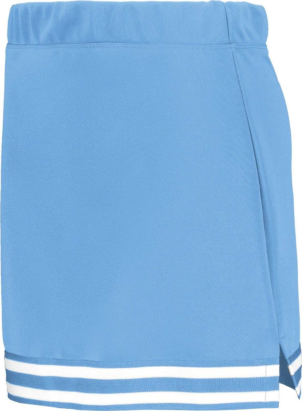 Augusta 6925 Ladies Cheer Squad Skirt - Columbia Blue Columbia Blue White - HIT a Double
