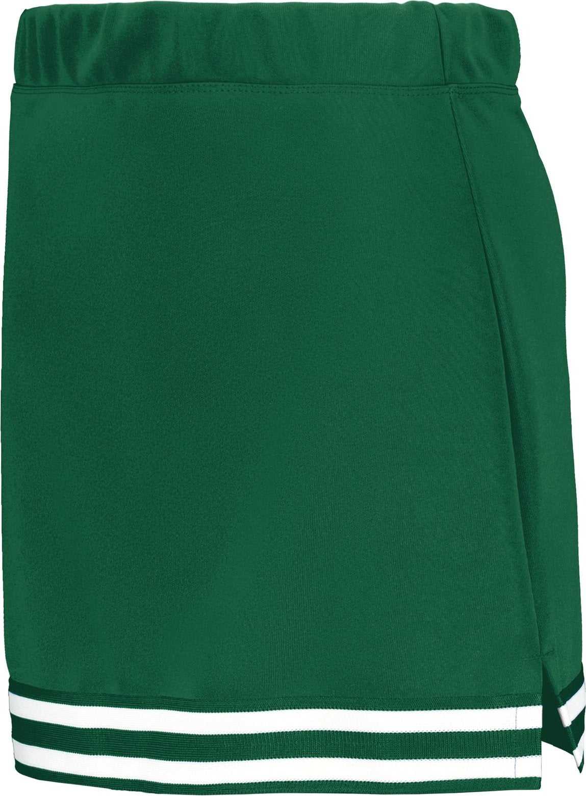 Augusta 6925 Ladies Cheer Squad Skirt - Dark Green Black White - HIT a Double