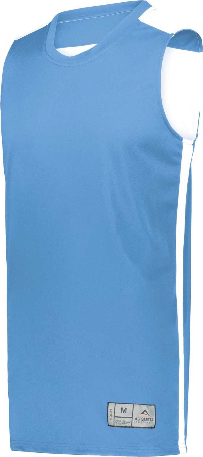 Augusta 6927 Swish Reversible Basketball Jersey - Columbia Blue White - HIT a Double