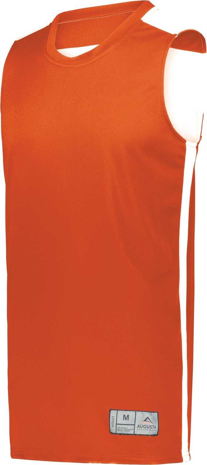 Augusta 6927 Swish Reversible Basketball Jersey - Orange White - HIT a Double