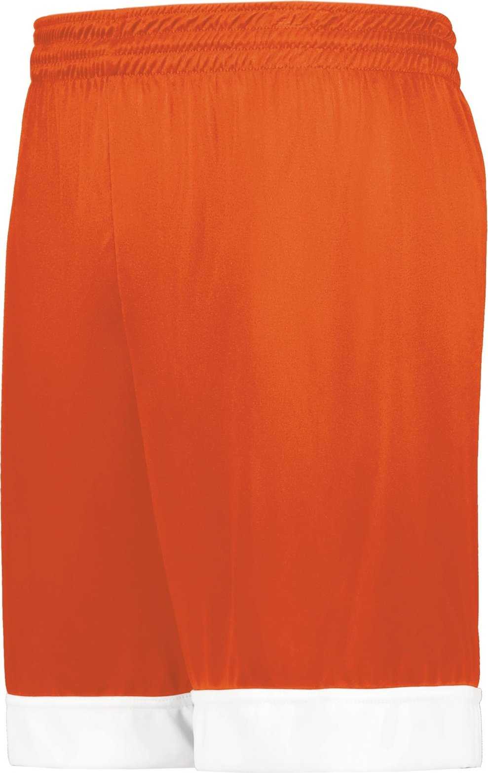 Augusta 6929 Swish Reversible Basketball Shorts - Orange White - HIT a Double