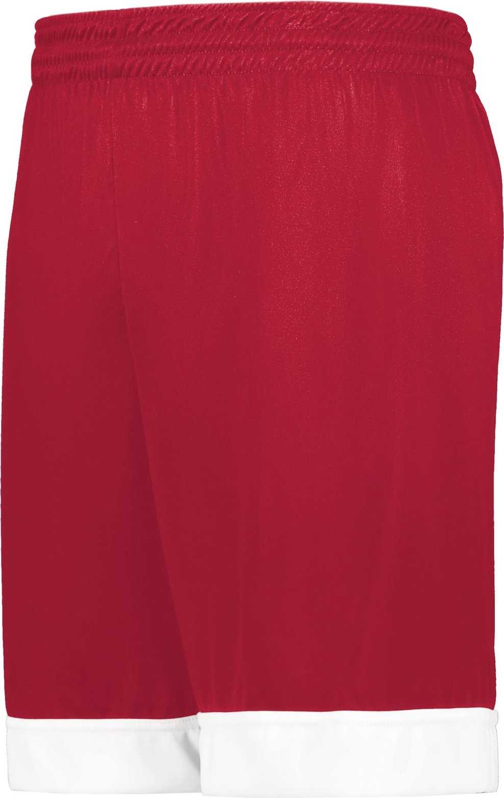 Augusta 6930 Youth Swish Reversible Basketball Shorts - Scarlet White - HIT a Double