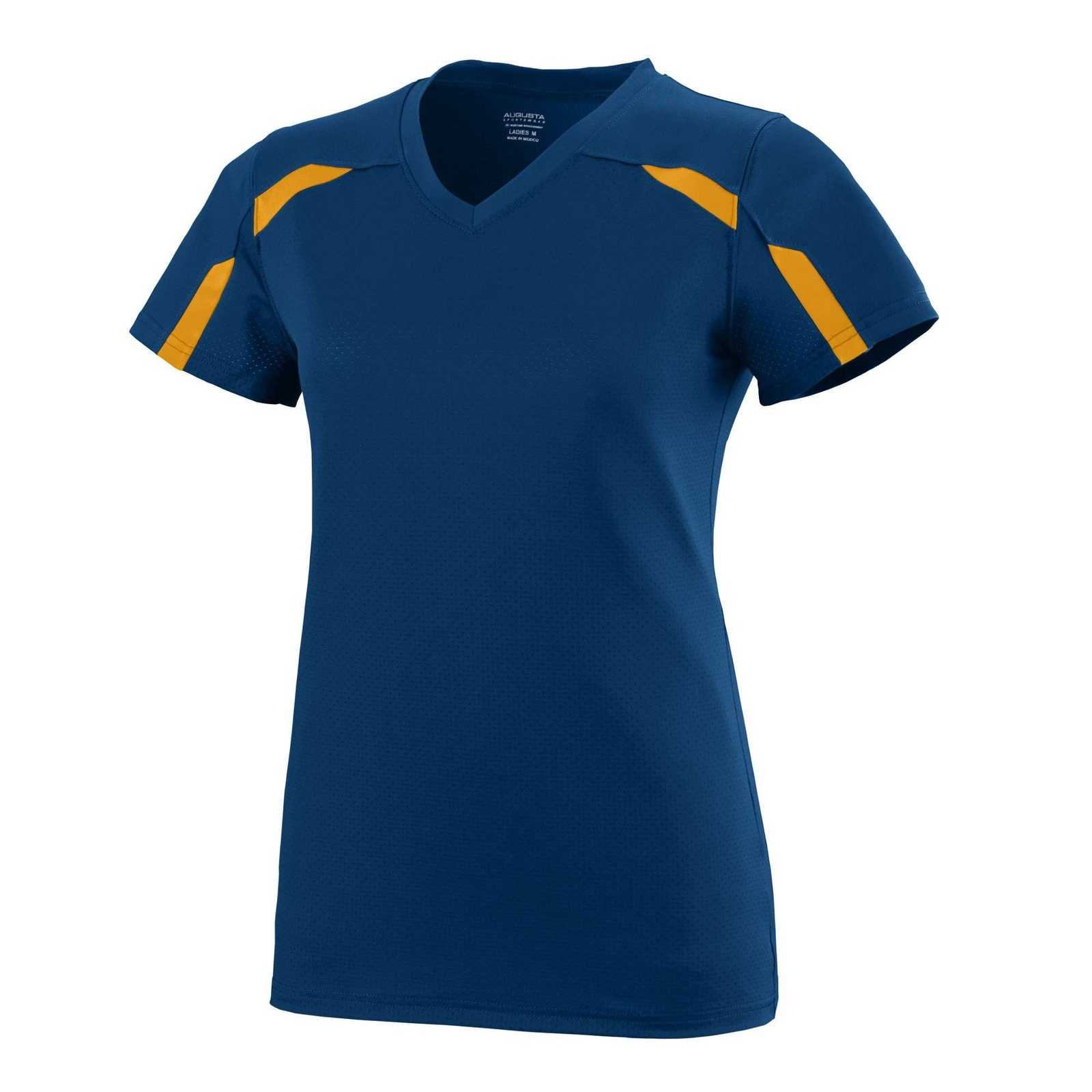 Augusta 1002 Ladies Avail Jersey - Navy Gold - HIT a Double