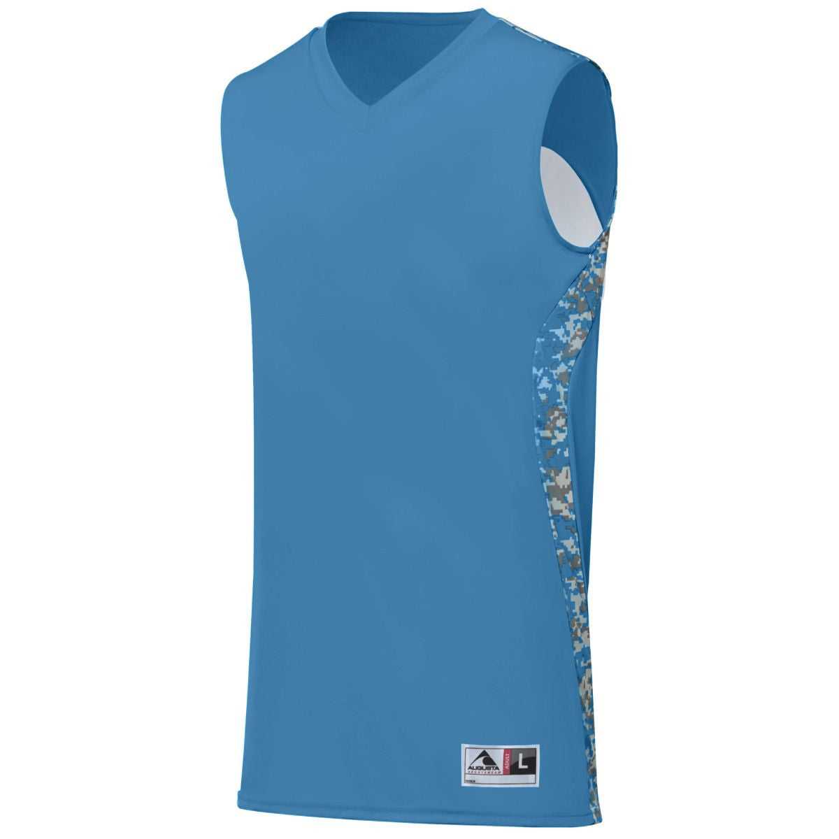 Augusta 1162 Hook Shot Reversible Jersey Youth - Columbia Blue Columbia Blue Digi - HIT a Double