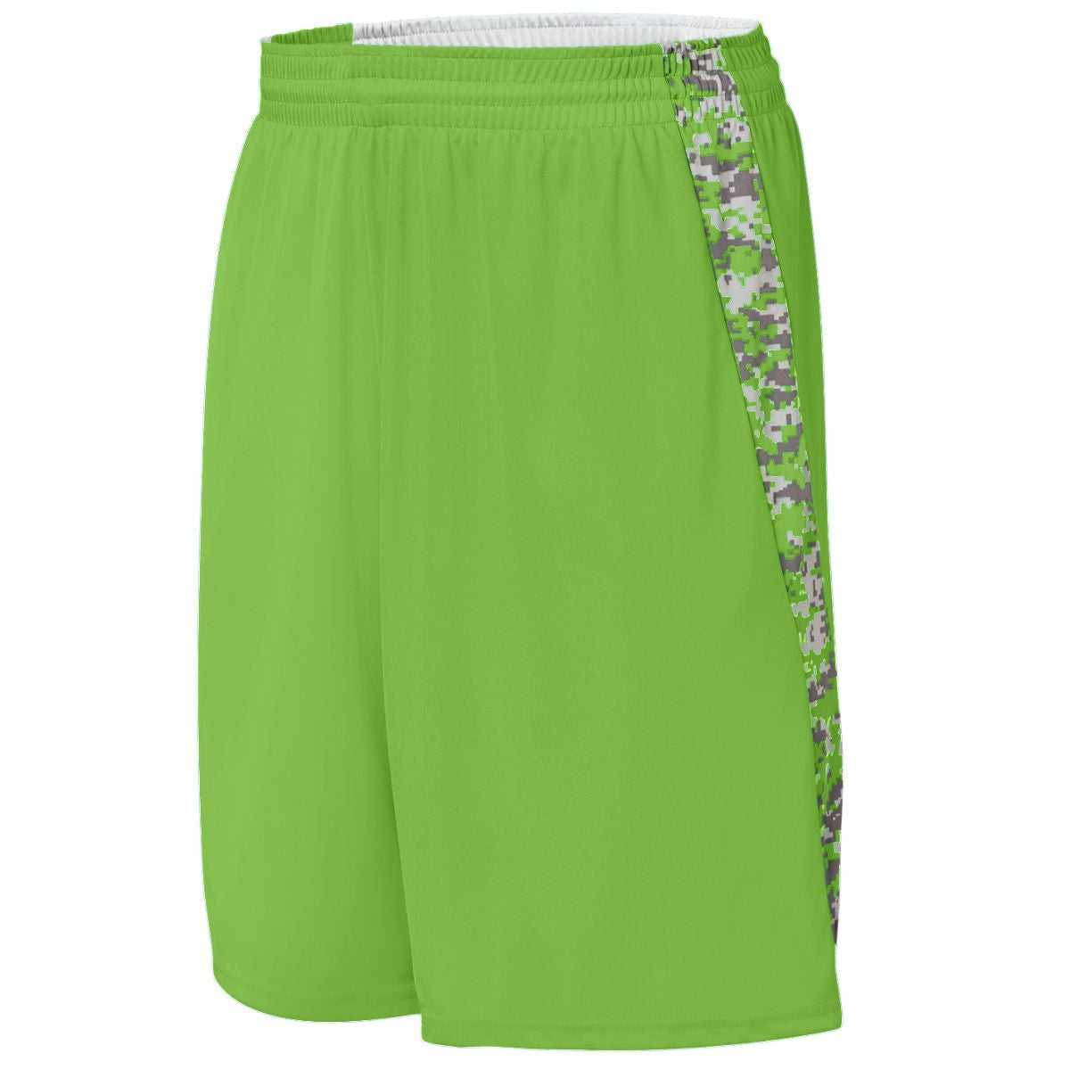 Augusta 1164 Hook Shot Reversible Short Youth - Lime Lime Digi - HIT a Double